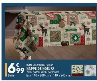 ALDI Nappe De Noël Home Creation Kitchen offre