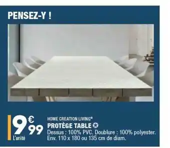 ALDI Protège Table Home Creation Living offre