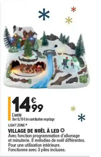ALDI Village De Noël à Led Light Zone offre