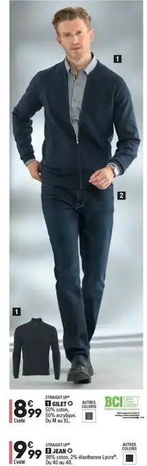 ALDI Gilet, Jean Straight Up offre