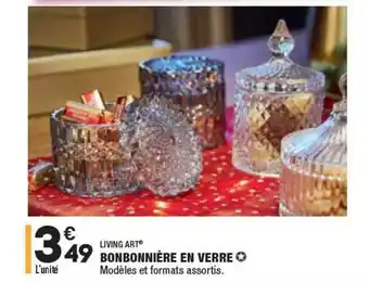 ALDI Bonbonnière En Verre Living Art offre