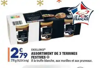 ALDI Assortiment De 3 Terrines Festives Excellence offre
