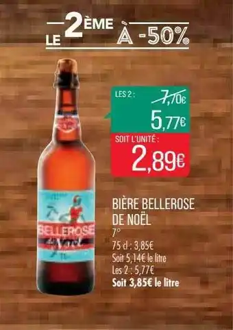 Match Bière Bellerose De Noël offre