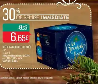 Match Bière La Goudale De Noël offre