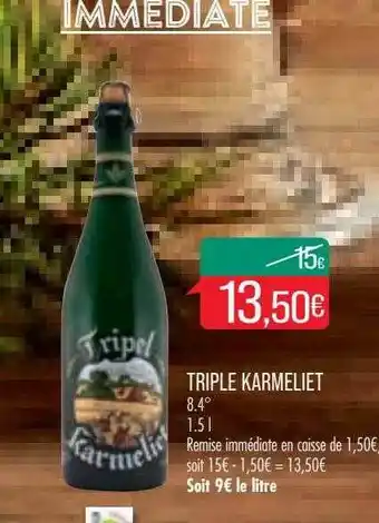 Match Triple Karmeliet offre