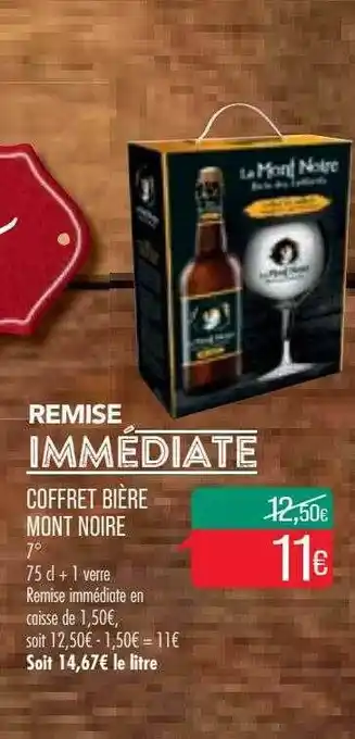 Match Coffret Bière Mont Noire offre