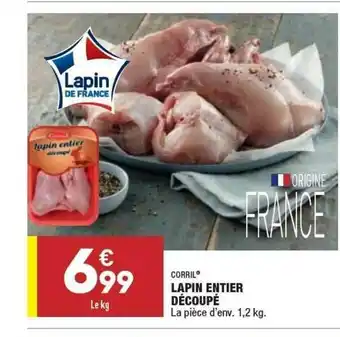 ALDI Lapin Entier Découpé Corril offre
