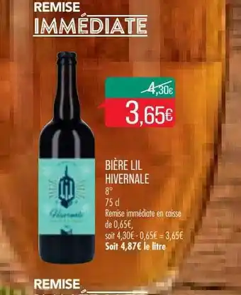 Match Bière Lil Hivernale offre