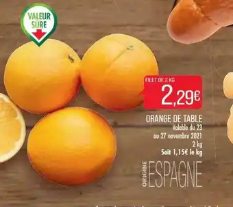 Match Orange De Table offre