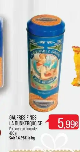Match Gaufres Fines La Dunkerquoise offre