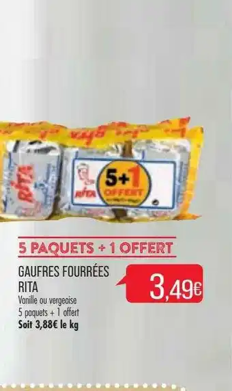 Match Gaufres Fourrées Rita offre