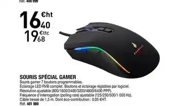 Souris Spécial Gamer