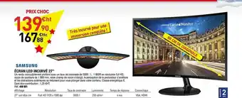 Hyperburo écran Led Incurvé 27 offre