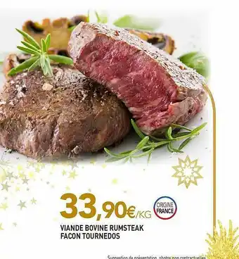 naturéO Viande Bovine Rumsteak Façon Tournedos offre