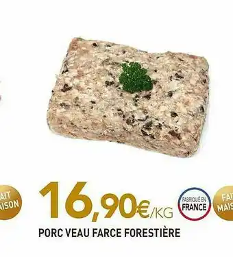 naturéO Porc Veau Farce Forestière offre