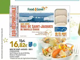 naturéO Noix De Saint-jacques Food4good - 300 G offre