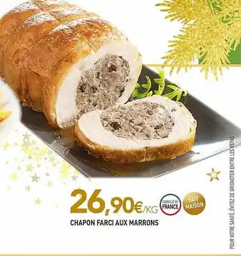 naturéO Chapon Farci Aux Marrons offre