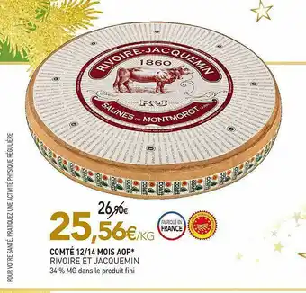 naturéO Comté 12-14 Mois Aop Rivoire Et Jacquemin offre