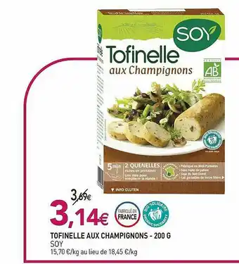 Tofinelle Aux Champignons Soy - 200 G