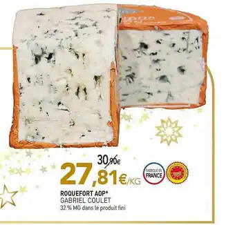 naturéO Roquefort Aop Gabriel Coulet offre