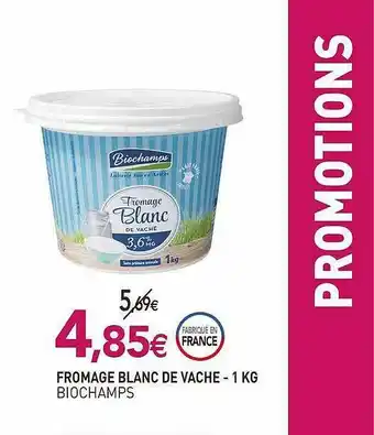 naturéO Fromage Blanc De Vache Biochamps - 1 Kg offre