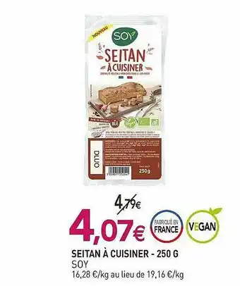 naturéO Seitan à Cuisine Soy - 150 G offre
