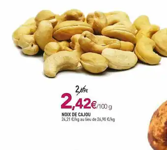 naturéO Noix De Cajou offre