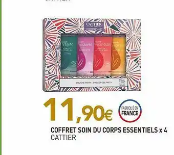 naturéO Coffret Soin Du Corps Essentiels X4 Cattier offre