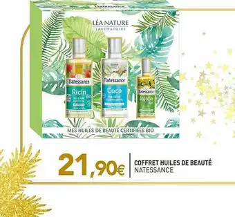 naturéO Coffret Huiles De Beauté Natessance offre