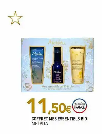 naturéO Coffret Mes Essentiels Bio Melvita offre