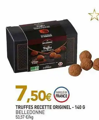 naturéO Truffes Recette Originel Belledonne - 140 G offre