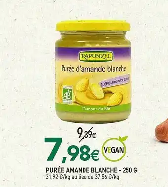naturéO Purée Amande Blanche - 250 G offre