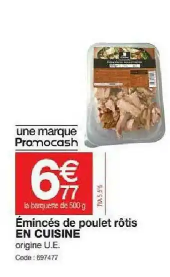 émincés De Poulet Rôtis En Cuisine