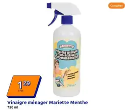 Action Vinaigre ménager Mariette Menthe offre