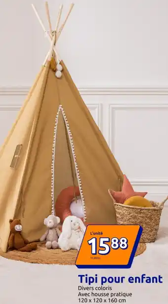 Action Tipi pour enfant offre