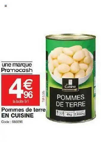 Promocash Pommes De Terre En Cuisine offre