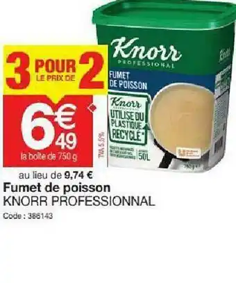 Fumet De Poisson Knorr Professionnal