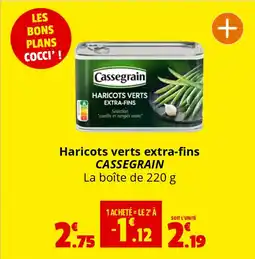 Coccimarket CASSEGRAIN Haricots verts extra-fins offre