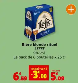 Coccimarket LEFFE Bière blonde rituel offre