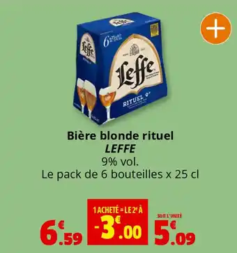 Coccimarket LEFFE Bière blonde rituel offre