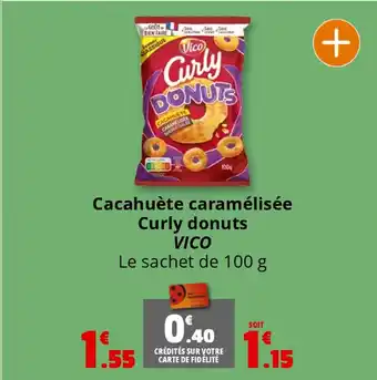 Coccimarket VICO Cacahuète caramélisée Curly donuts offre