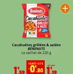 Coccimarket BÉNENUTS Cacahuètes grillées & salées offre