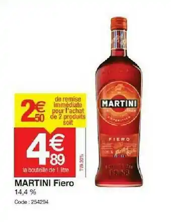 Promocash Martini Fiero offre