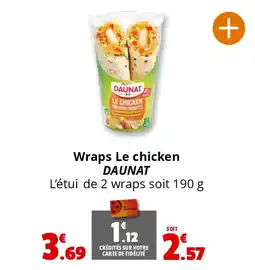 Coccimarket DAUNAT Wraps Le chicken offre