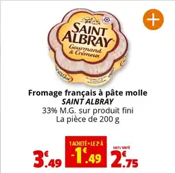 Coccimarket SAINT ALBRAY Fromage français à pâte molle offre