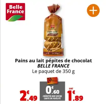 Coccimarket BELLE FRANCE Pains au lait pépites de chocolat offre