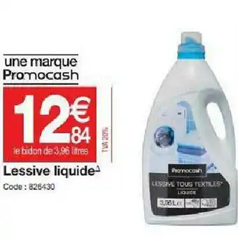 Promocash Lessive Liquide offre