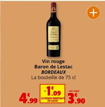 Coccimarket BORDEAUX Vin rouge Baron de Lestac offre