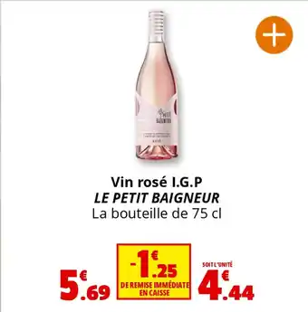 Coccimarket LE PETIT BAIGNEUR Vin rosé I.G.P offre