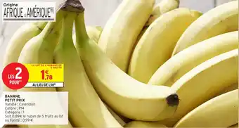 Intermarché Express Banane petit prix offre